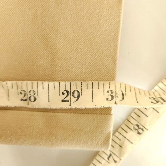 Chico's 0R Womens 4R 32x30 Beige Side Zip Cotton Rayon Blend Pants - Picture 6 of 6